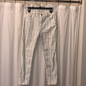 Pinstripe mid ride pants